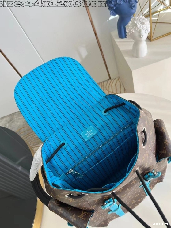 WIS Christopher Vuitton MM-38*44*12.5CM Louis Backpack 0709